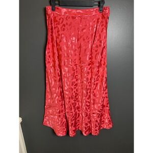 FARM RIO‎ x Anthropologie | JACQUARD LEOPARD MIDI SKIRT | NWT | Medium